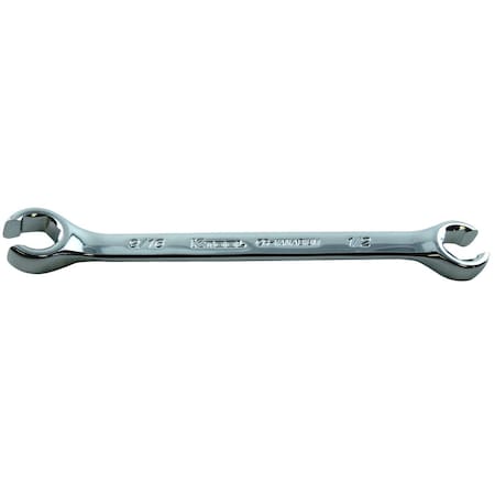 K-Tool International Flare Nut Wrench, High Polish, 1/2"x9/16" KTI-44416